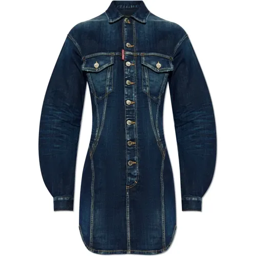 Denim dress , female, Sizes: S, XS - Dsquared2 - Modalova