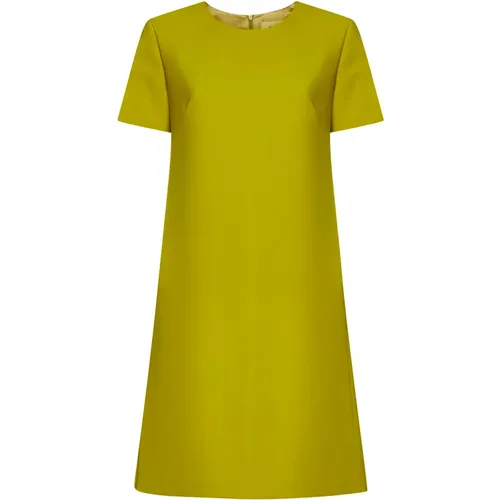 Lime A-Line Mini Dress , female, Sizes: S, M, 2XS - Blanca Vita - Modalova