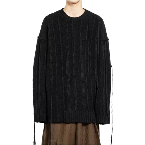 Loose Cable Knit Sweater , male, Sizes: L - Yohji Yamamoto - Modalova