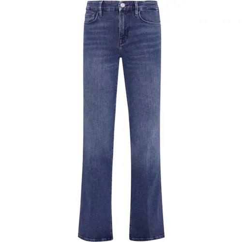 Le Mini Boot Jeans Slit Crossing , Damen, Größe: W30 - Frame - Modalova
