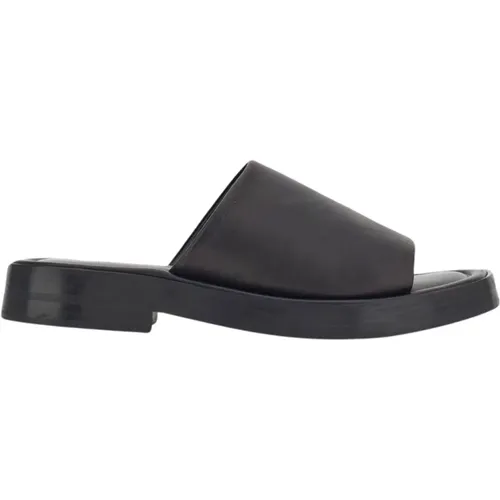 Schwarze Sandalen mit Knopf- und Reißverschluss und Medusa-Patch , Herren, Größe: 43 EU - Salvatore Ferragamo - Modalova