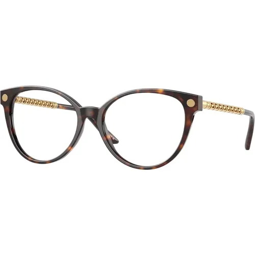 Stilvolle Brille,Rosa Optische Brille für den Alltag,Schwarze Optische Brille Klassischer Stil - Versace - Modalova