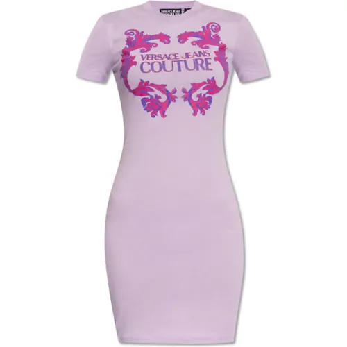 Lilac Dress Spring/Summer 2024 , female, Sizes: M, S, L - Versace Jeans Couture - Modalova