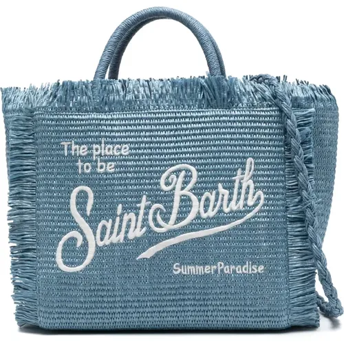 Straw Beach Bag , female, Sizes: ONE SIZE - MC2 Saint Barth - Modalova