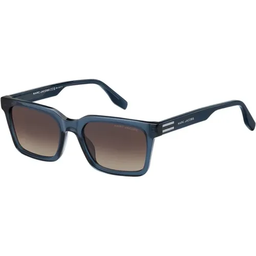 Blaue Rahmen Sonnenbrille mit braun getönten Gläsern - Marc Jacobs - Modalova