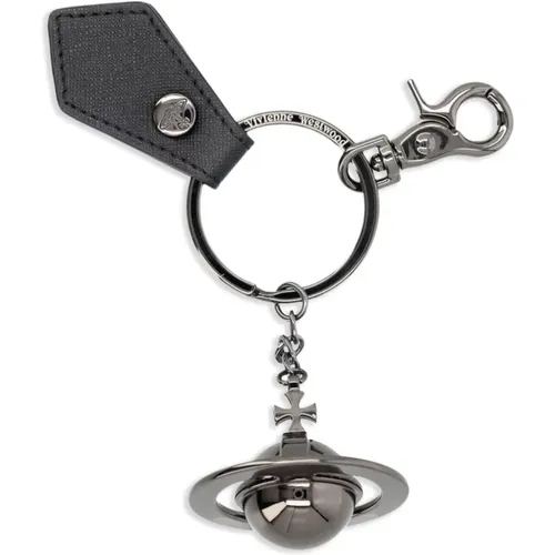 Signature Orb Keychain Gunmetal Hardware , female, Sizes: ONE SIZE - Vivienne Westwood - Modalova