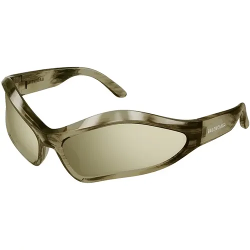 Bronze Havana Sunglasses Bb0314S 003 , unisex, Sizes: ONE SIZE - Balenciaga - Modalova