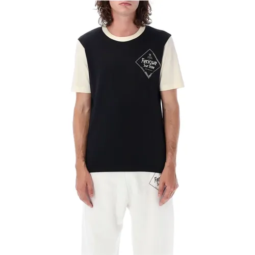 Men`s Clothing T-Shirts Polos /ivory Aw23 , male, Sizes: XL - Wales Bonner - Modalova
