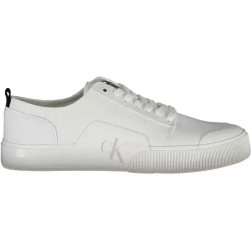 Cotton Sneaker with Logo Print , male, Sizes: 8 UK, 9 UK, 10 UK, 7 UK, 11 UK - Calvin Klein - Modalova