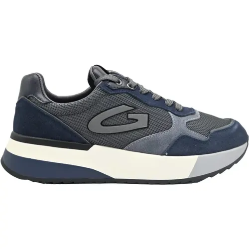 Winner Low Sneakers Navy/Grey , male, Sizes: 11 UK, 9 UK, 7 UK, 10 UK, 6 UK - Alberto Guardiani - Modalova