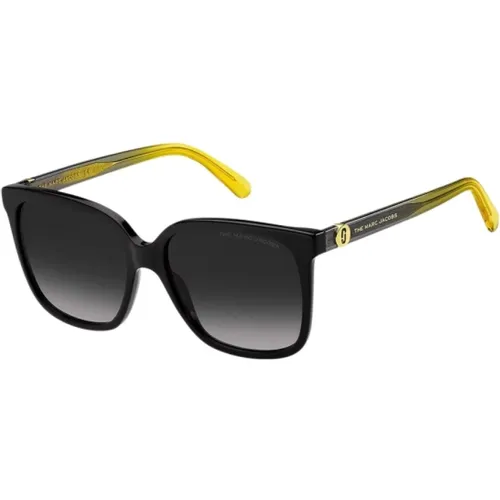 Schwarze Acetat Damen Sonnenbrille , Damen, Größe: ONE Size - Marc Jacobs - Modalova