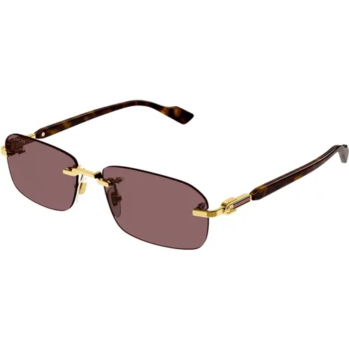 Stylische Sonnenbrille Gg1221S Farbe 002 , Herren, Größe: 56 MM - Gucci - Modalova