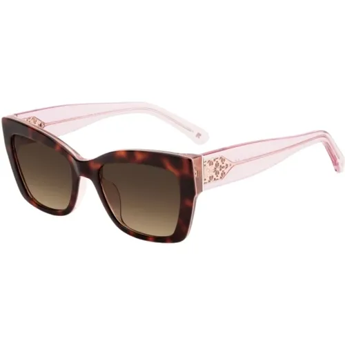 Braune Acetat Sonnenbrille für Frauen - Kate Spade - Modalova