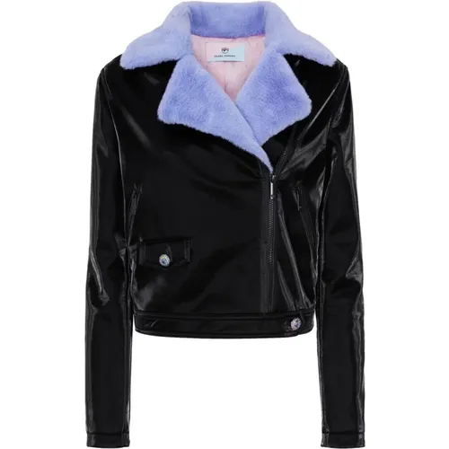 Leather Jacket , female, Sizes: XS - Chiara Ferragni Collection - Modalova