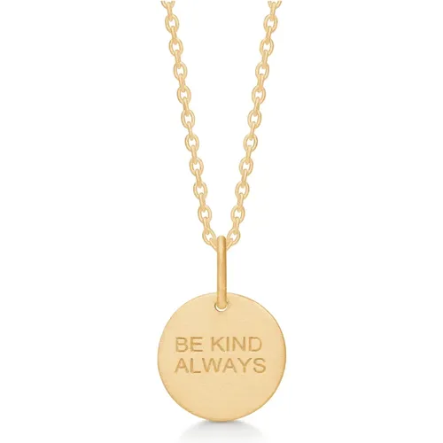 Be Kind Always Halskette Anhänger 14K Gold , Damen, Größe: M - Frk. Lisberg - Modalova