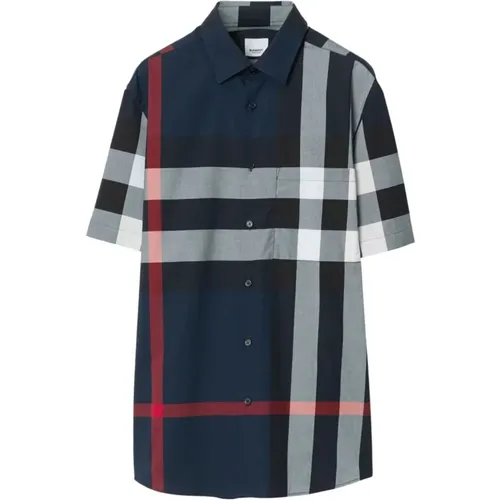 Check Pattern Shirt , male, Sizes: M, L, 2XL - Burberry - Modalova