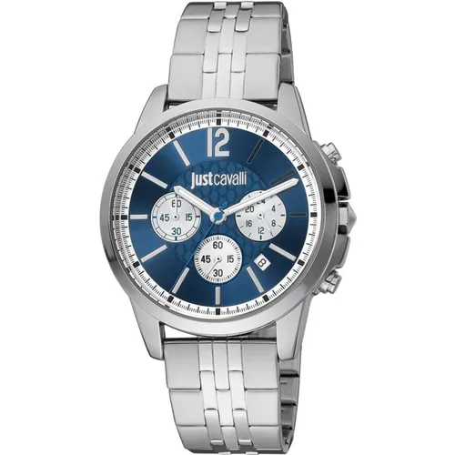 Silberne Herrenmode Uhr - Just Cavalli - Modalova