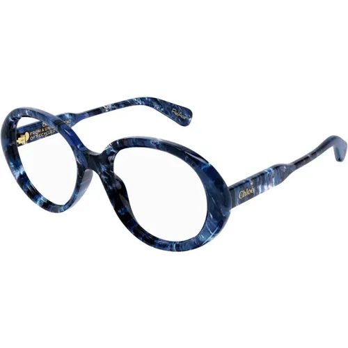 Vintage Oval Rahmen Brille , Damen, Größe: 53 MM - Chloé - Modalova