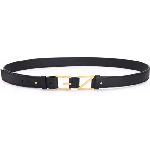 Block Logo Leather Belt , male, Sizes: ONE SIZE - giuseppe zanotti - Modalova