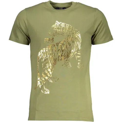 Druck Logo Rundhals T-Shirt - Cavalli Class - Modalova