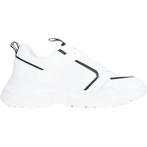 Weiße Leder-Logo-Sneakers , Herren, Größe: 45 EU - Just Cavalli - Modalova