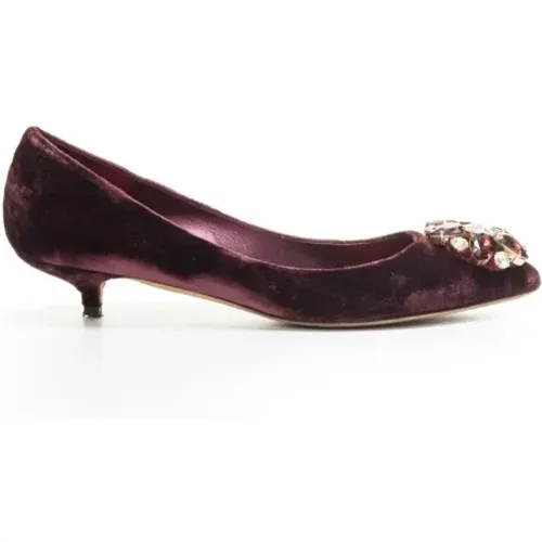 Pre-owned Samt heels - Dolce & Gabbana Pre-owned - Modalova