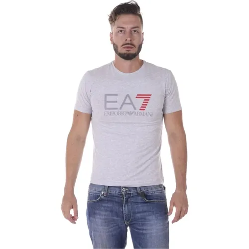 Casual Logo Print T-Shirt , Herren, Größe: XL - Emporio Armani EA7 - Modalova