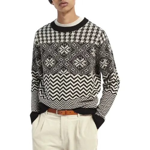 Fair Isle Rundhals Pullover - Scotch & Soda - Modalova