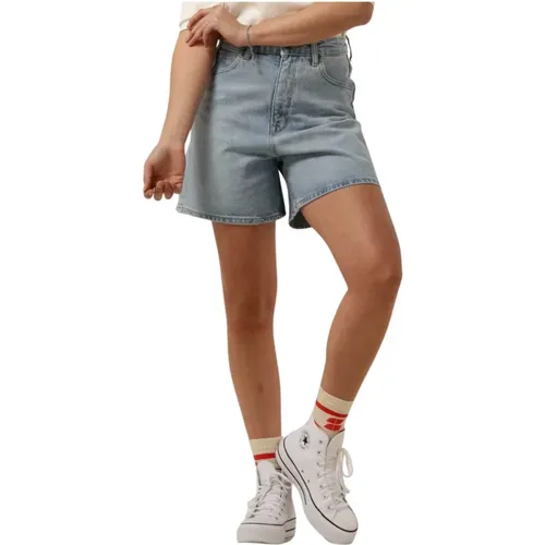 Blaue Denim Shorts Stella , Damen, Größe: W31 - Lee - Modalova