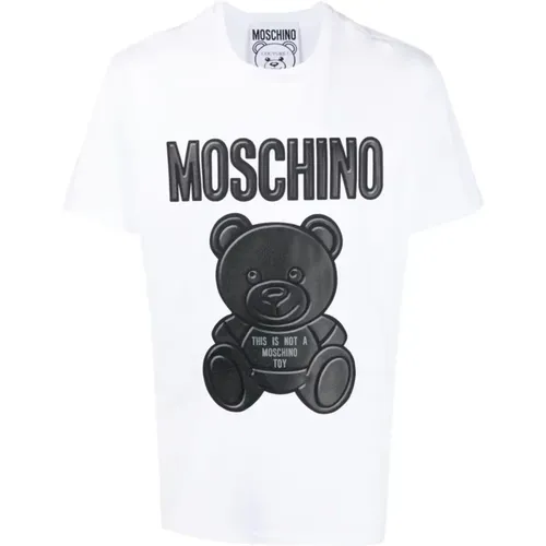 Großer Teddy Weiß Patch Mode - Moschino - Modalova