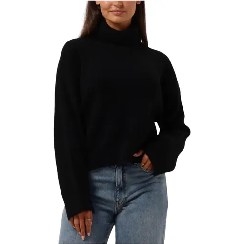 Schwarzer Rollkragenpullover für Damen - Gestuz - Modalova