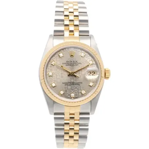 Pre-owned Stainless Steel watches , female, Sizes: ONE SIZE - Rolex Vintage - Modalova