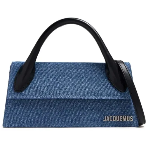 Denim Long Handle Shoulder Bag , female, Sizes: ONE SIZE - Jacquemus - Modalova