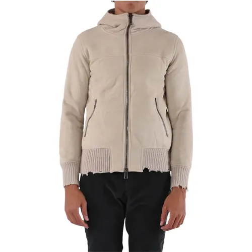 Lederjacke mit Shearling-Futter - Giorgio Brato - Modalova