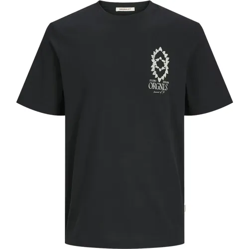 Grafik Kurzarm T-Shirt,Grafisches Kurzarm-T-Shirt - jack & jones - Modalova