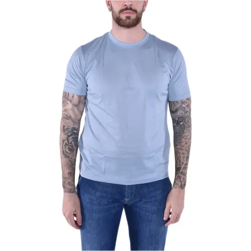 Crew Neck Cotton T-Shirt , male, Sizes: S, L, M, 2XL, XL - Eleventy - Modalova