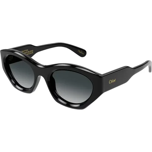 Cat Eye Sonnenbrille mit Bio Nylon Gläsern , Damen, Größe: 53 MM - Chloé - Modalova