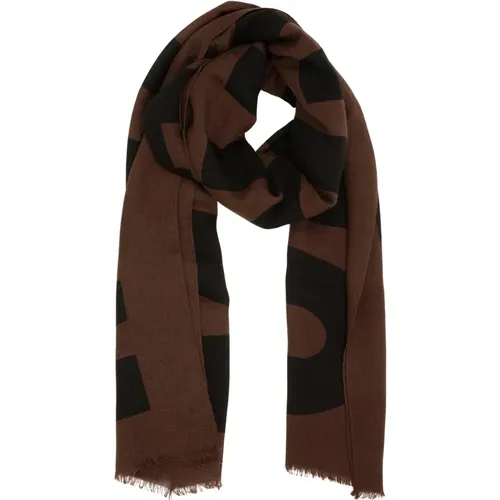 Wool Scarf, Stay Warm and Stylish this Winter , male, Sizes: ONE SIZE - Moschino - Modalova