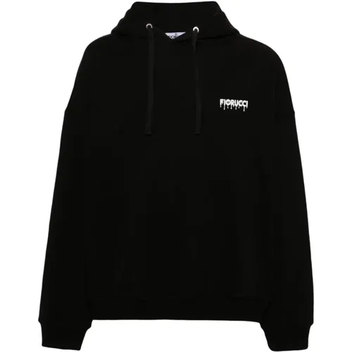 Schwarzer Logo-Kapuzenpullover , Herren, Größe: M - Fiorucci - Modalova