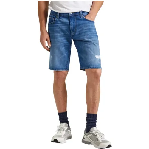 Denim Bermuda Shorts with Classic Design , male, Sizes: W32, W36, W30, W34, W33, W31, W29 - Pepe Jeans - Modalova