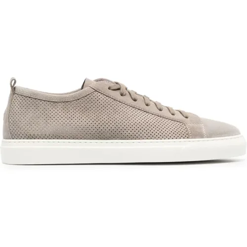 Perforated Suede Sneakers , male, Sizes: 5 UK - Henderson - Modalova