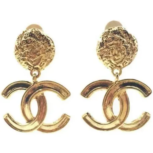 Pre-owned Metal earrings , female, Sizes: ONE SIZE - Chanel Vintage - Modalova