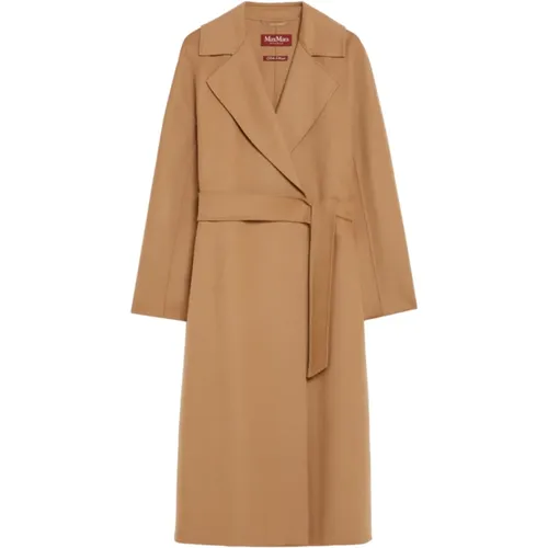 Wrap Coat with Belt , female, Sizes: 3XS, 4XS, M, XS, S, 2XS - Max Mara Studio - Modalova