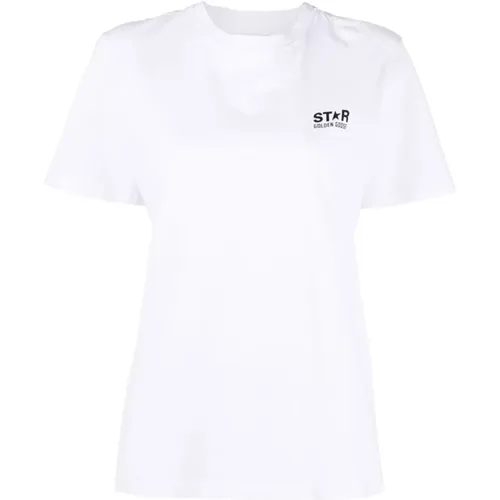 Star-Print T-Shirt and Polo Collection , female, Sizes: S, XS - Golden Goose - Modalova