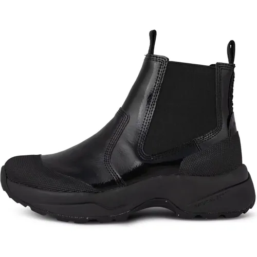 Wasserdichter Lackstiefel in zeitlosen Farben , Damen, Größe: 42 EU - Woden - Modalova