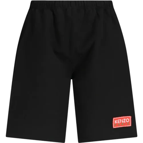 Cotton Logo Sport Shorts , male, Sizes: XL, L - Kenzo - Modalova