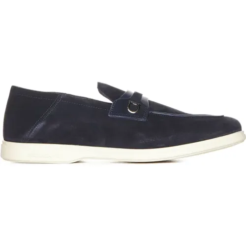 Flat Shoes Drama Style , male, Sizes: 5 UK - Salvatore Ferragamo - Modalova