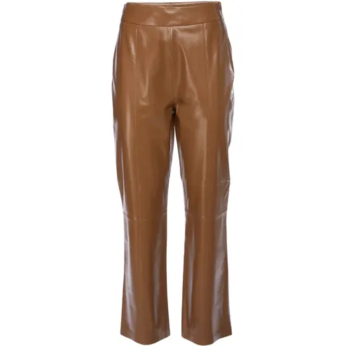 Leather Straight Leg Pants , female, Sizes: M, S, XS - Arma - Modalova