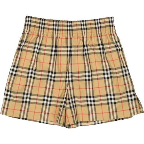 Vintage Check Flared Shorts , Damen, Größe: S - Burberry - Modalova