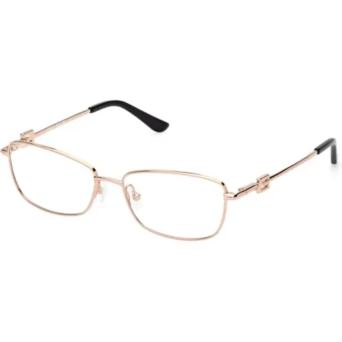 Elegant Rectangular Eyeglasses , female, Sizes: 53 MM - Guess - Modalova